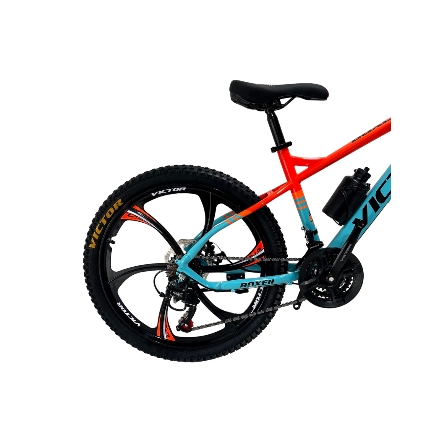 دوچرخه کوهستان اسپرت VICTOR مدل BOXER سایز 24 دوچرخه-کوهستان-اسپرت-VICTOR-مدل-BOXER-سایز-24-آبی-نارنجی