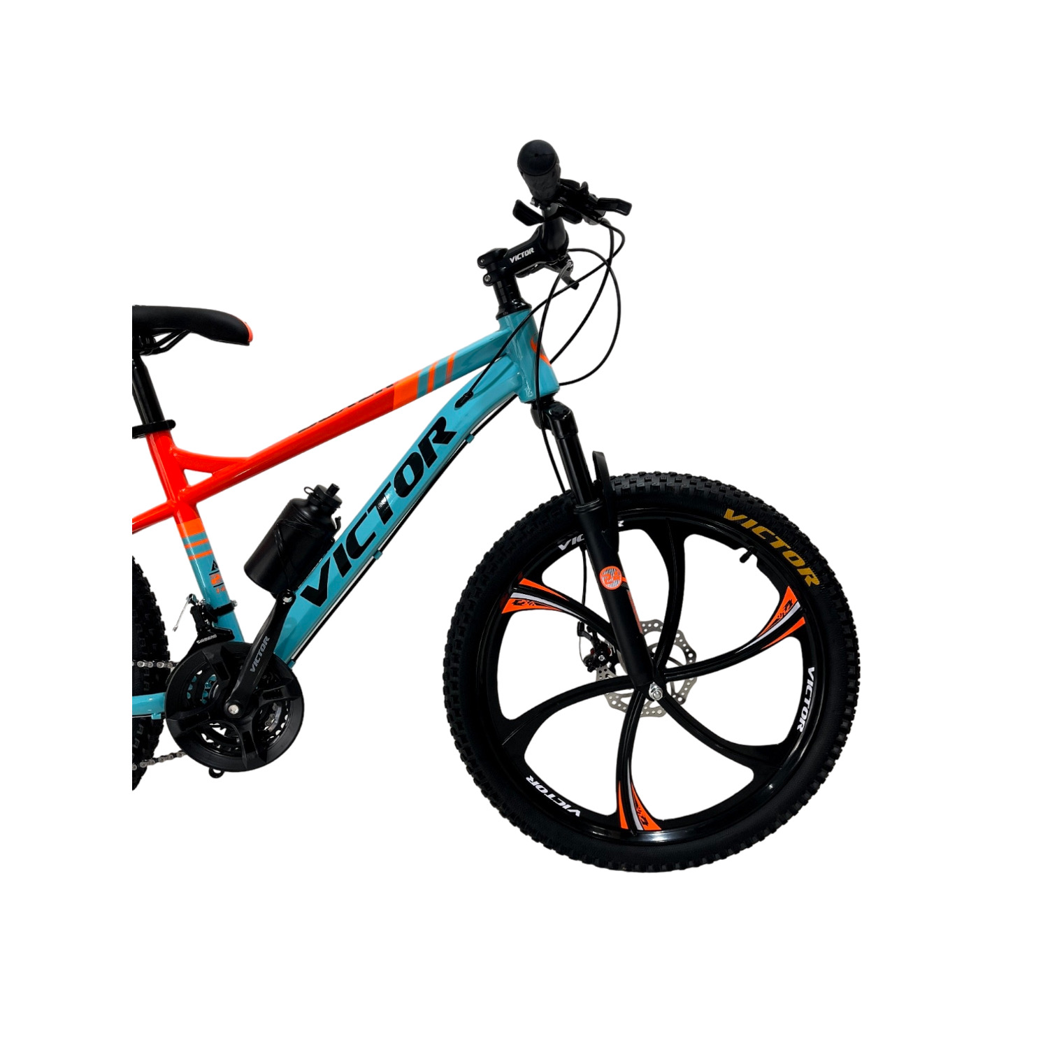 دوچرخه کوهستان اسپرت VICTOR مدل BOXER سایز 24 دوچرخه-کوهستان-اسپرت-VICTOR-مدل-BOXER-سایز-24-آبی-نارنجی