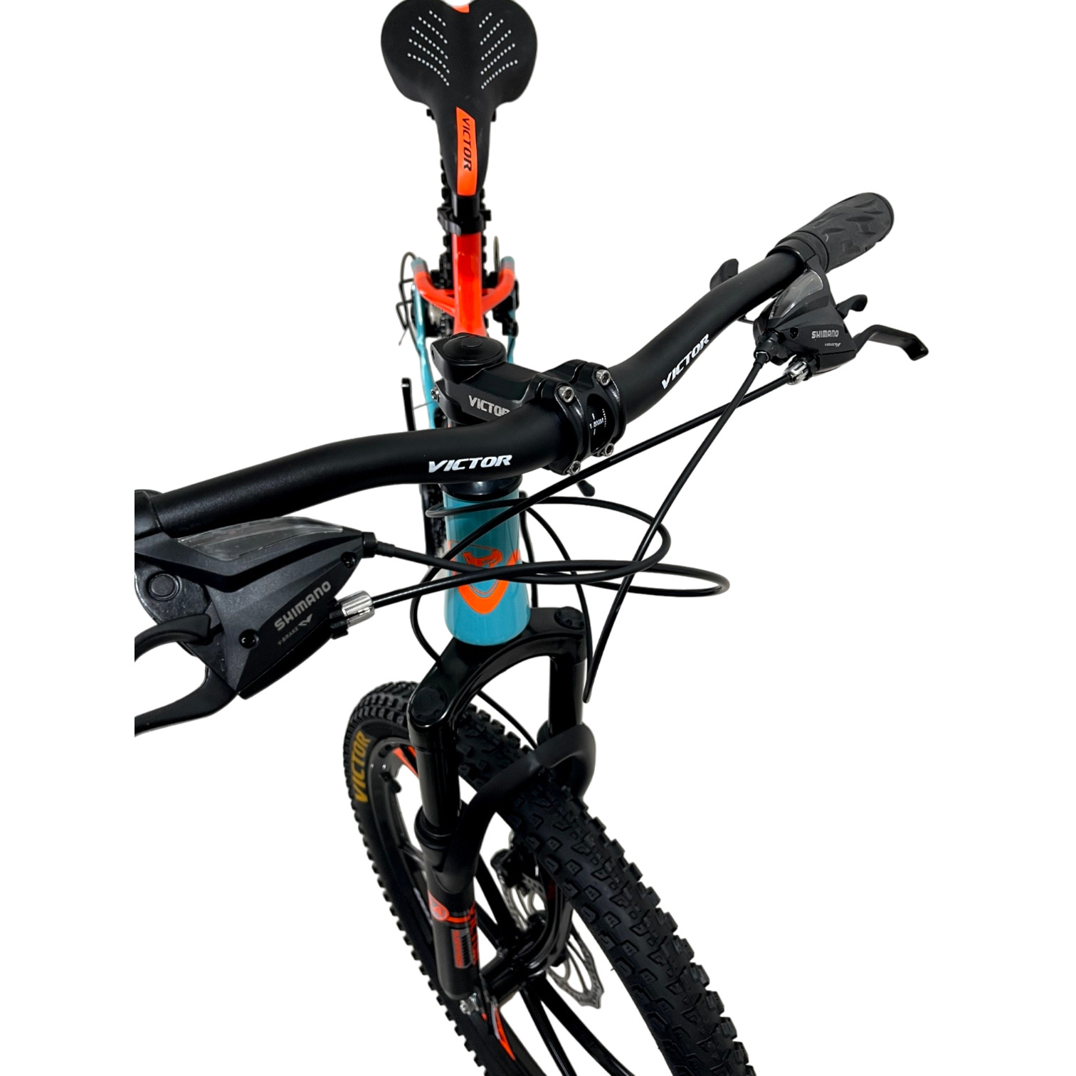 دوچرخه کوهستان اسپرت VICTOR مدل BOXER سایز 24 دوچرخه-کوهستان-اسپرت-VICTOR-مدل-BOXER-سایز-24-آبی-نارنجی