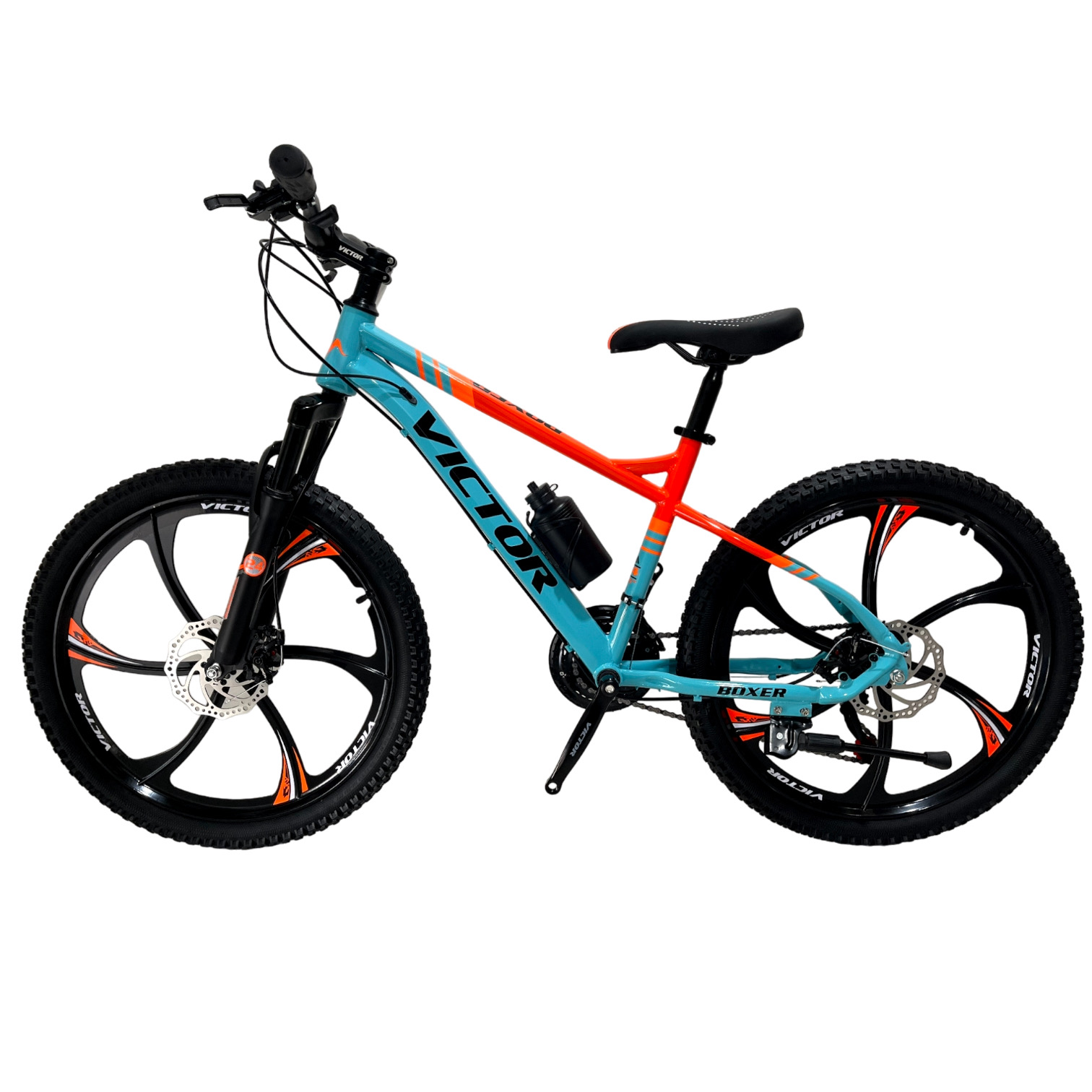دوچرخه کوهستان اسپرت VICTOR مدل BOXER سایز 24 دوچرخه-کوهستان-اسپرت-VICTOR-مدل-BOXER-سایز-24-آبی-نارنجی